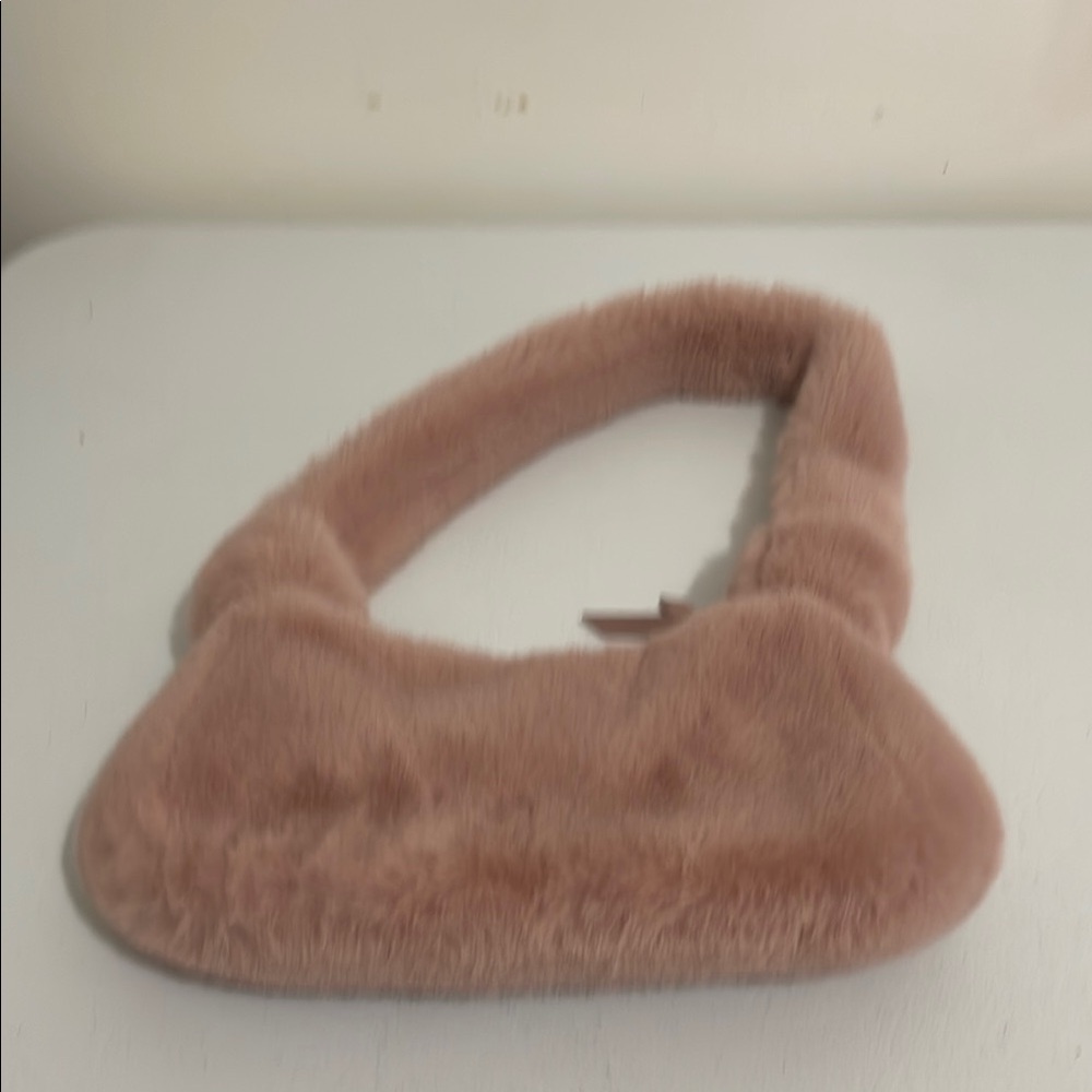 Fuzzy Pink Shoulder Bag